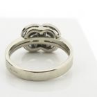 Image 4 of Vintage white gold ring with diamonds; Art Deco | 0.22 ct.