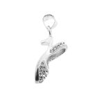 Image 2 of Silver pendant of a women's heel with zirconia