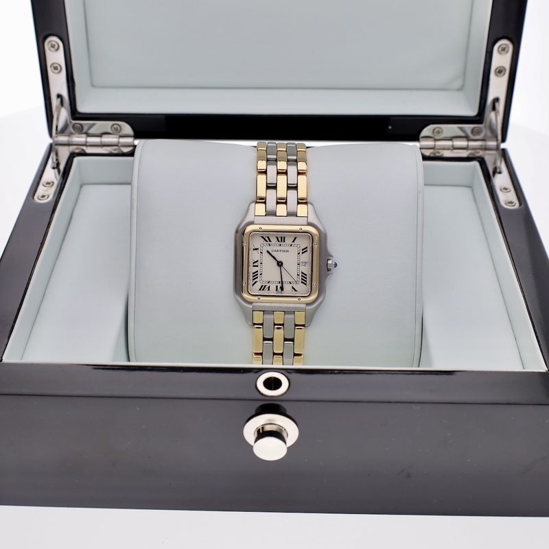 Image 13 of Cartier Panthère '3 Row' Large/Jumbo 183957; 18ct. Gold/steel watch