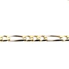 Image 7 of Wide two-tone gold Figaro link necklace; Men's | 64 cm