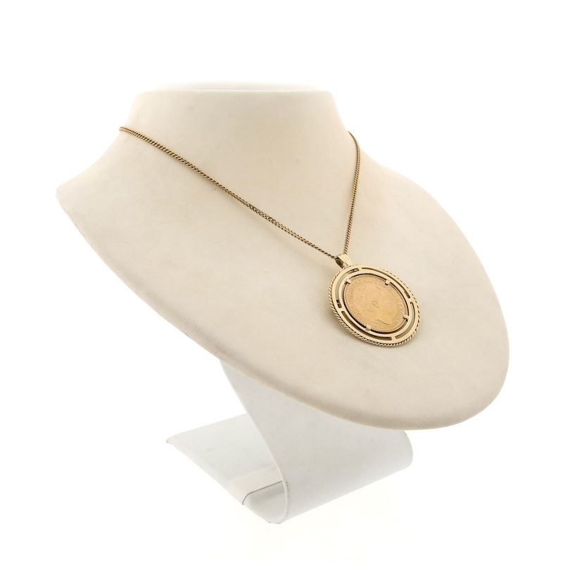 Image 8 of Gold pendant/brooch of a 10-guilder coin; Queen Wilhelmina 1925