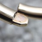 Image 4 of Gold smooth slave bracelet | Ø 64 mm