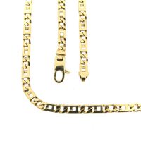 Gold men's link chain | 61 cm
