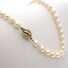Image 5 of Antique pearl necklace with gold clasp