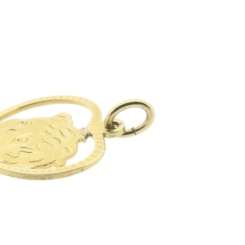 Image 10 of Gold pendant of a heart with a boy's head