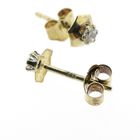Image 6 of Gold stud earrings with zirconia