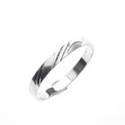 Image 1 of Silver ring with diagonal relief | Men