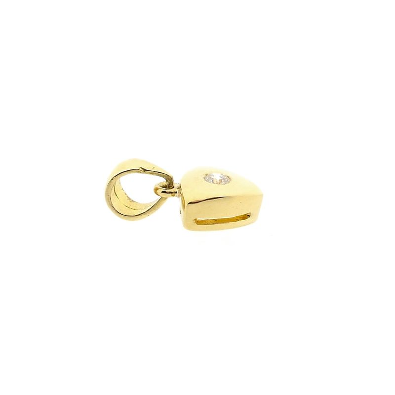 Image 7 of Gold Pendant with Diamond; 0.05 ct.