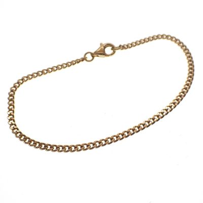 Image 1 of Gold gourmet link bracelet | 19 cm