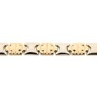 Image 3 of Two-tone gold fantasy link bracelet | 19 cm