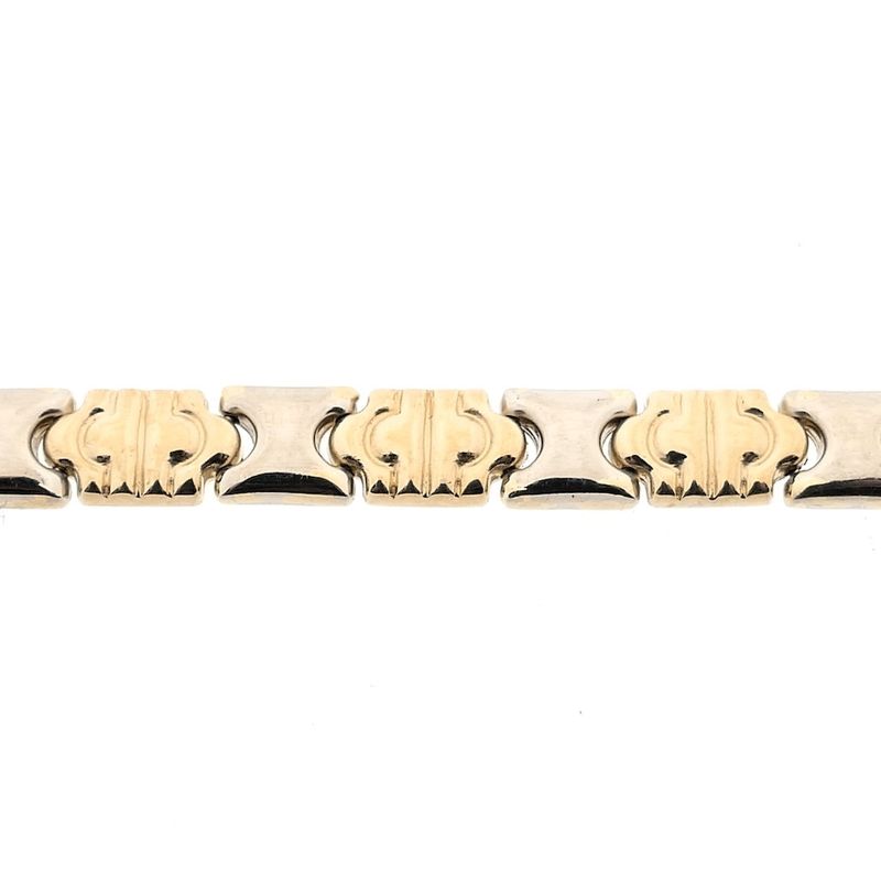 Image 3 of Two-tone gold fantasy link bracelet | 19 cm