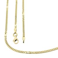 Gold gourmet link chain