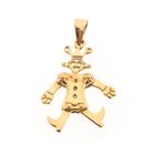 Image 4 of Gold pendant of a dancing jester