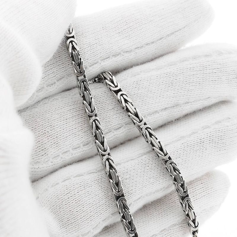 Image 6 of Silver Byzantine Link Bracelet