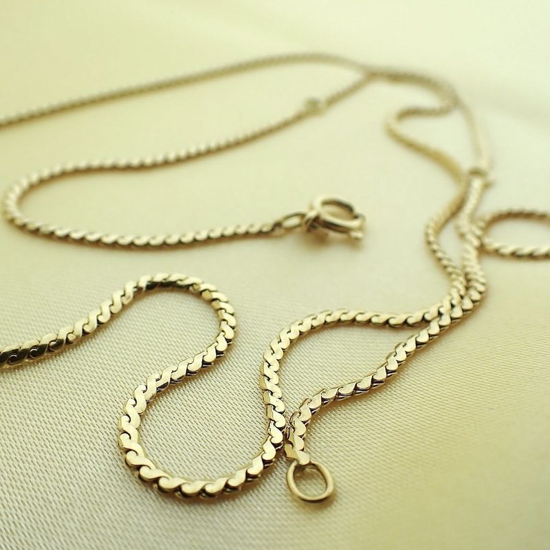 Image 11 of 18K Gold S-link Necklace | 61.5 cm