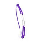 Image 3 of Forever Knots® Purple Satin Bracelet with Silver Link