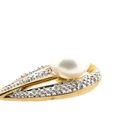 Afbeelding 9 van 9 Karaat hanger met barokparel en diamanten; 0,05 ct.