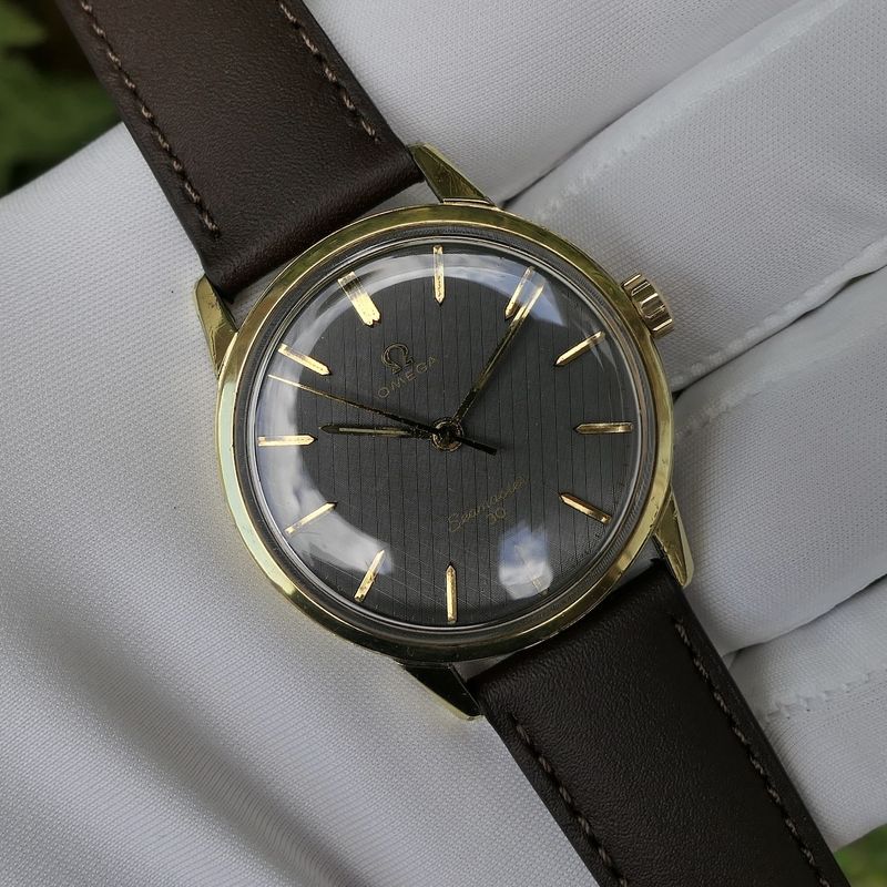 Image 15 of Omega 'Seamaster 30' 135.007; Vintage 14k. goldcap heren horloge