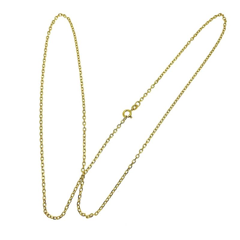 Image 4 of Gold anchor link chain | 61.5 cm