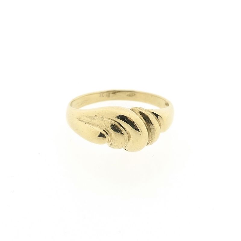 Image 3 of Gold croissant ring