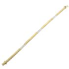 Image 6 of Two-tone gold bracelet with diamonds; 0.24 ct.