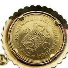 Image 5 of Gold pendant of gold fiver; Queen Wilhelmina 1912