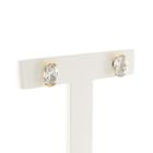 Image 3 of Gold stud earrings with zirconia