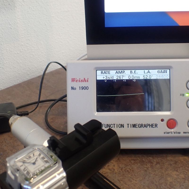 Image 15 of Cartier Santos Galbee XL; Automatic watch