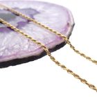 Image 10 of Long gold twisted link chain