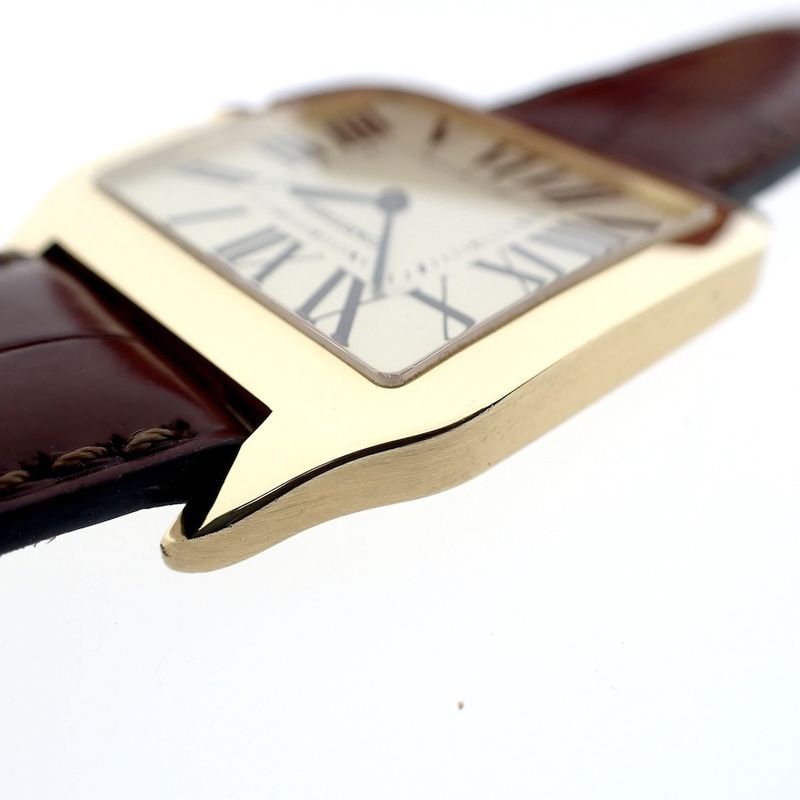Image 13 of Cartier Santos Dumont; 18k gold watch