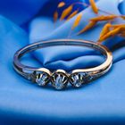 Image 8 of Rose gold bangle with rose-cut diamonds; Size S/M