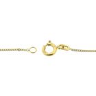 Image 9 of Gold necklace with a fixed pendant and diamond; 0.005 ct. | 42 cm