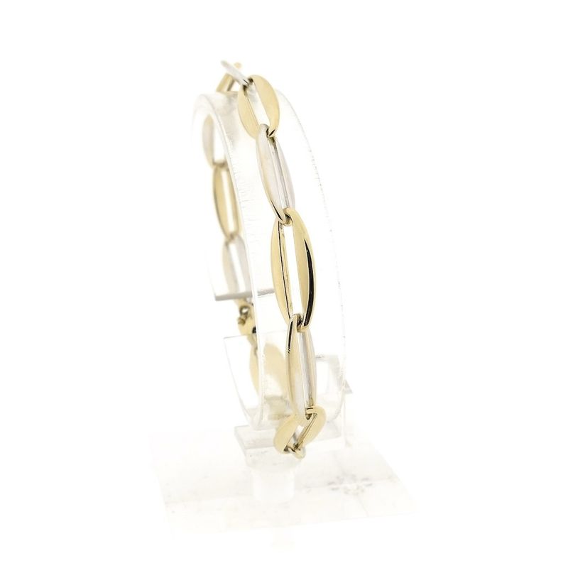 Image 1 of Two-tone gold fantasy link bracelet | 20 cm