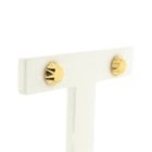 Image 3 of Gold faceted stud earrings