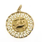 Image 7 of 18 carat gold zodiac sign pendant; Capricorn