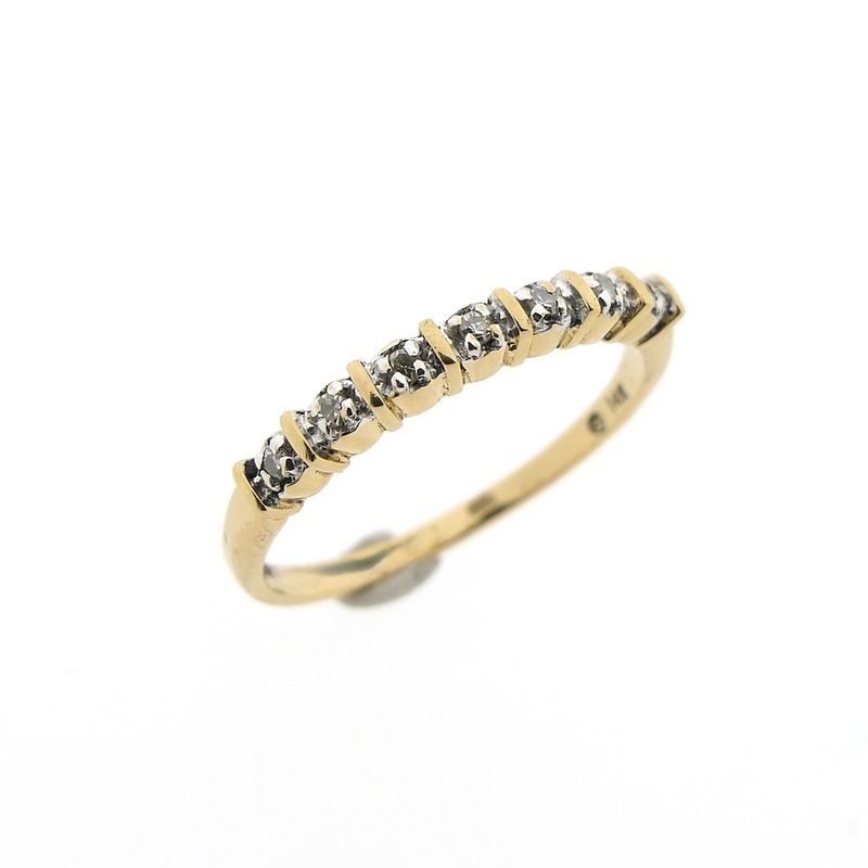 Image 1 of Gold ring with diamonds | 0.035 ct.