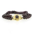 Image 3 of Garnet bracelet with gold clasp; Antique/vintage | 20 cm
