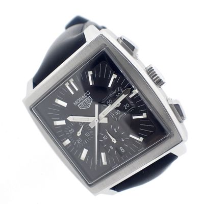 Image 2 of Heuer Monaco; Chronograph men's watch