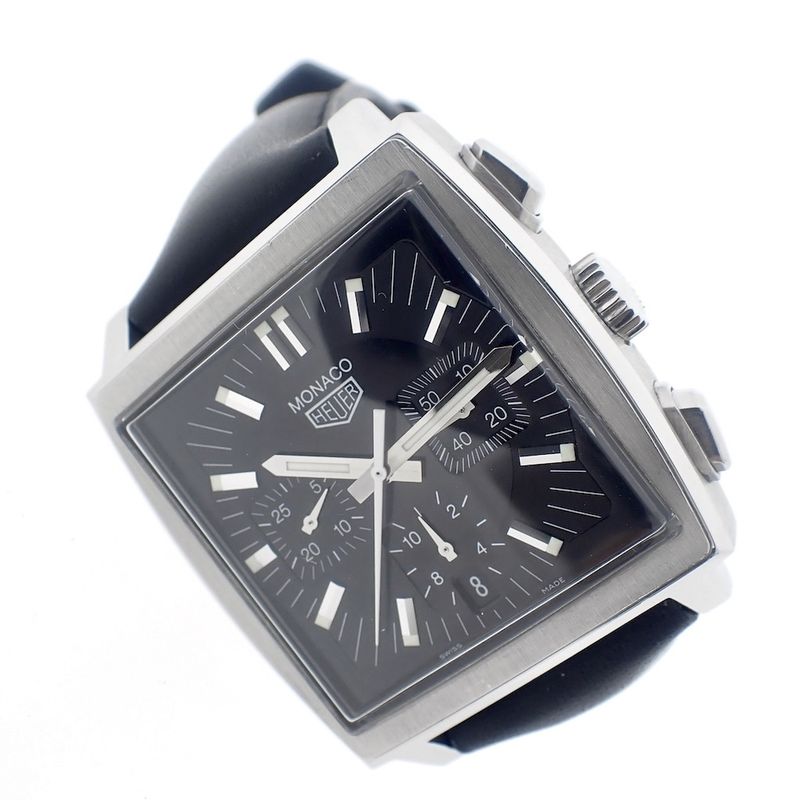 Image 2 of Heuer Monaco; Chronograph men's watch
