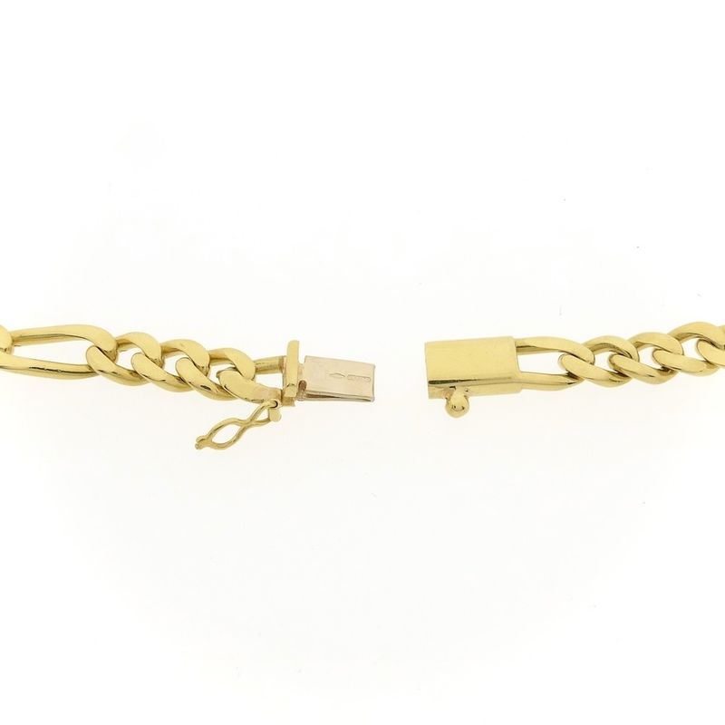 Image 5 of Long gold Figaro link chain