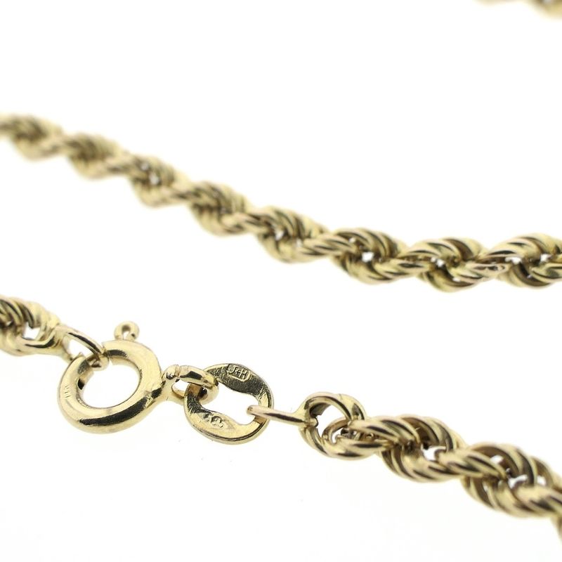 Image 6 of Gold twisted link chain | 46 cm