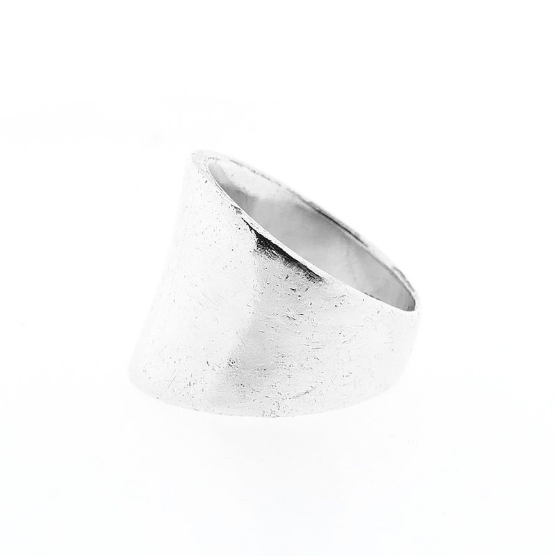 Image 7 of Wide silver ladies ring