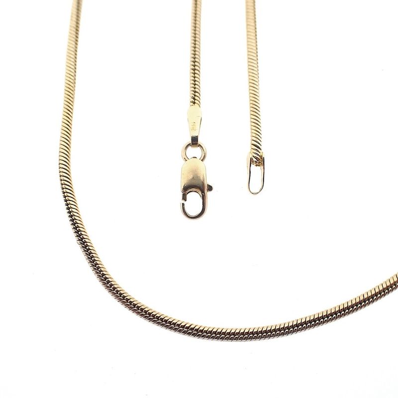 Image 6 of Gold snake link chain | 47 cm