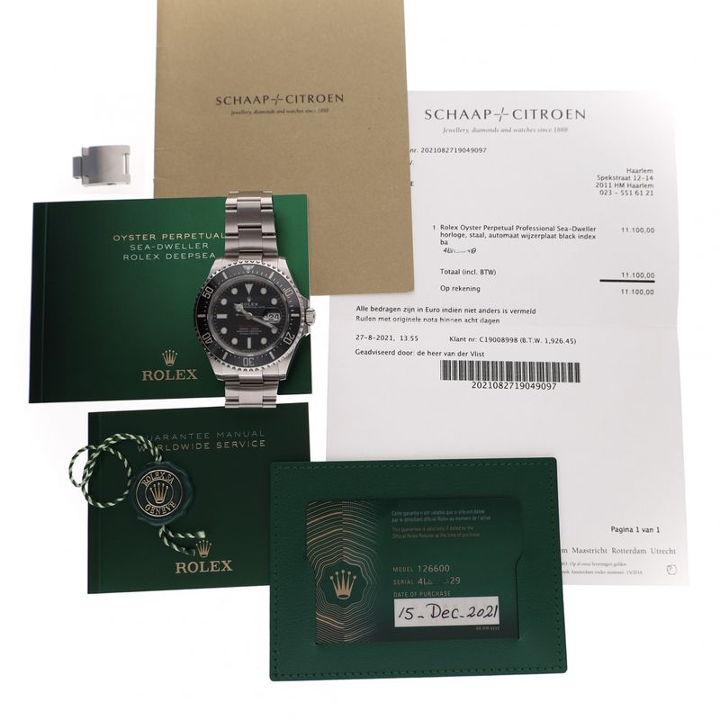 Image 13 of Rolex Sea-Dweller 43mm 126600; Automatic Men's Watch