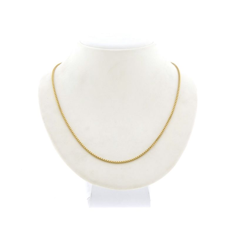 Image 8 of Golden Venetian link chain | 55 cm