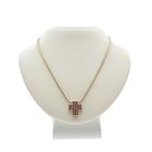 Image 1 of Gold snake link chain with ruby