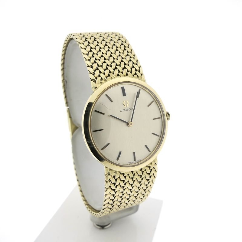 Image 3 of Omega Geneva Ref. 7166; Vintage 14k Gold Men's Watch