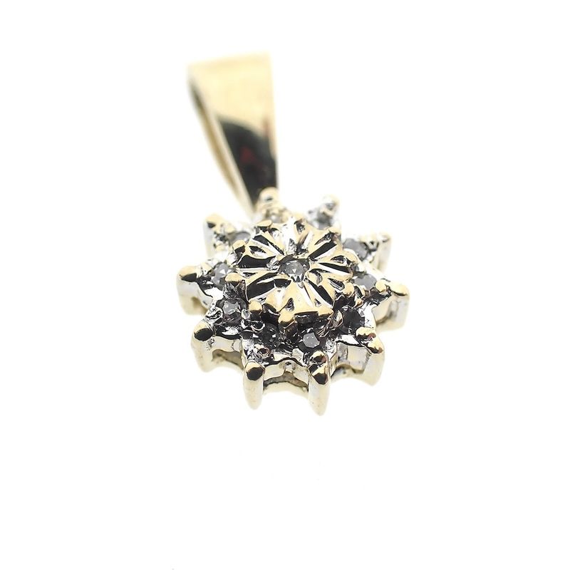 Image 5 of Gold pendant with diamond 0.05 ct.