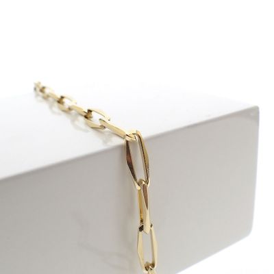 Gold closed forever link bracelet | 21 cm Image 2 of Gold closed forever link bracelet | 21 cm