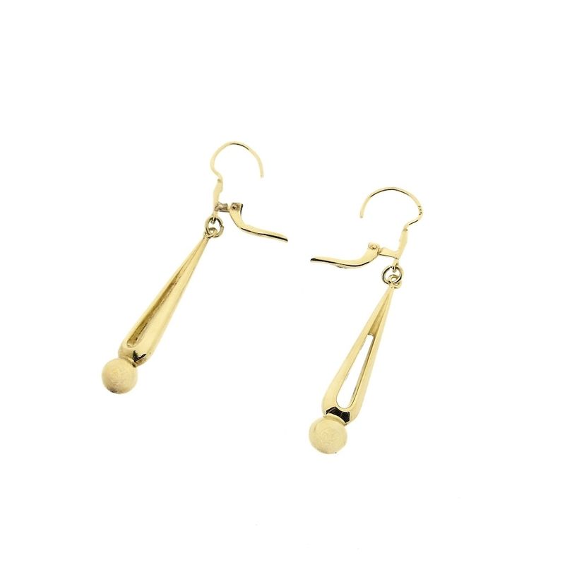 Image 5 of Vintage gold drop earrings